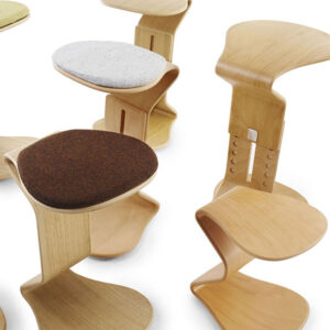 Ercolino ergonomisch balans design kruk hout