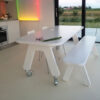 POW design tafel met bank wit POW tafel met bankje