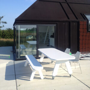 Picknick on Wheels design tafel wit