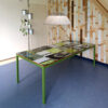 Design bouwborden tafel groen