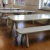 Picknick-on-Wheels-tafel-met-bank-grijs Picknick on Wheels tafel met bank, kleur grijs