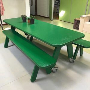 Picknick on Wheels verrijdbare tafel groen